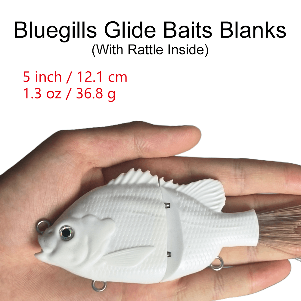 [5 PCS] 5'' Bluegills Glide Bait Blanks BL-092