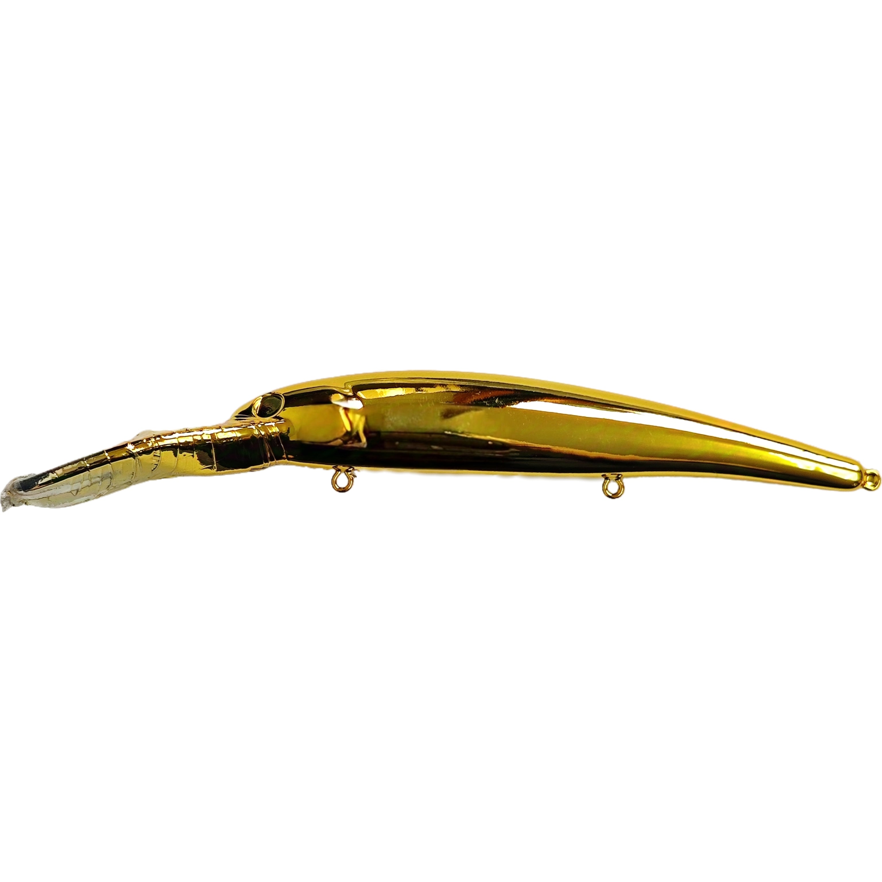 10 PCS] [Gold Chrome] Bandit Walleye Deep KO Unpainted Minnow Blanks – PeekiiLure-Speed