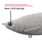 [5 PCS]6'' Shad Glide Bait Blanks With Hair Tail BL-093
