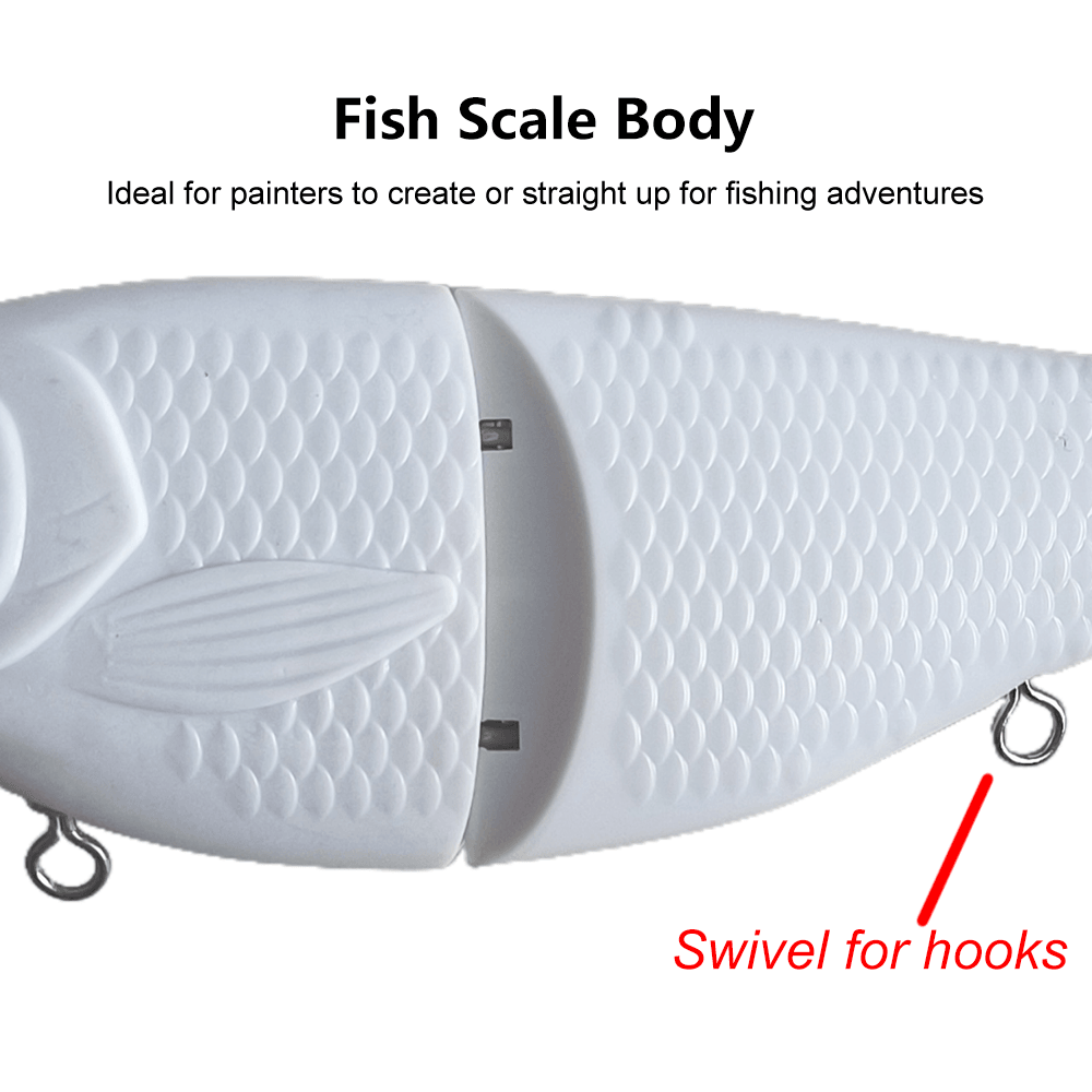 [5 PCS] 7'' 2-section Shad Glide Bait Blanks BL-095