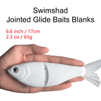 [5 PCS] 7'' 2-section Shad Glide Bait Blanks BL-095