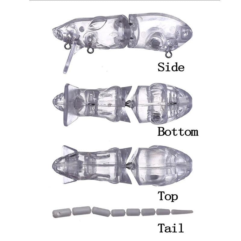 [20 PCS]14g/8cm Rat 1-jointed Lure Blanks BL-108
