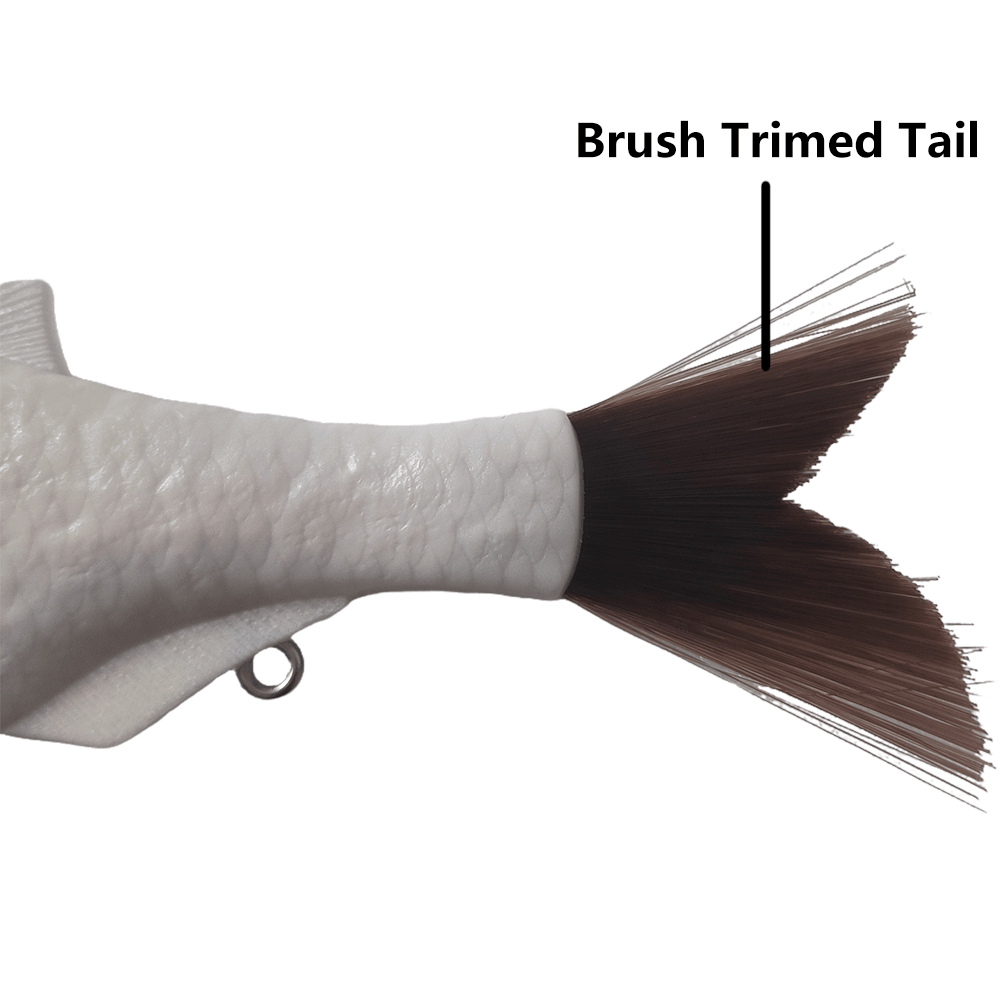 [5 PCS]6'' Shad Glide Bait Blanks With Hair Tail BL-093