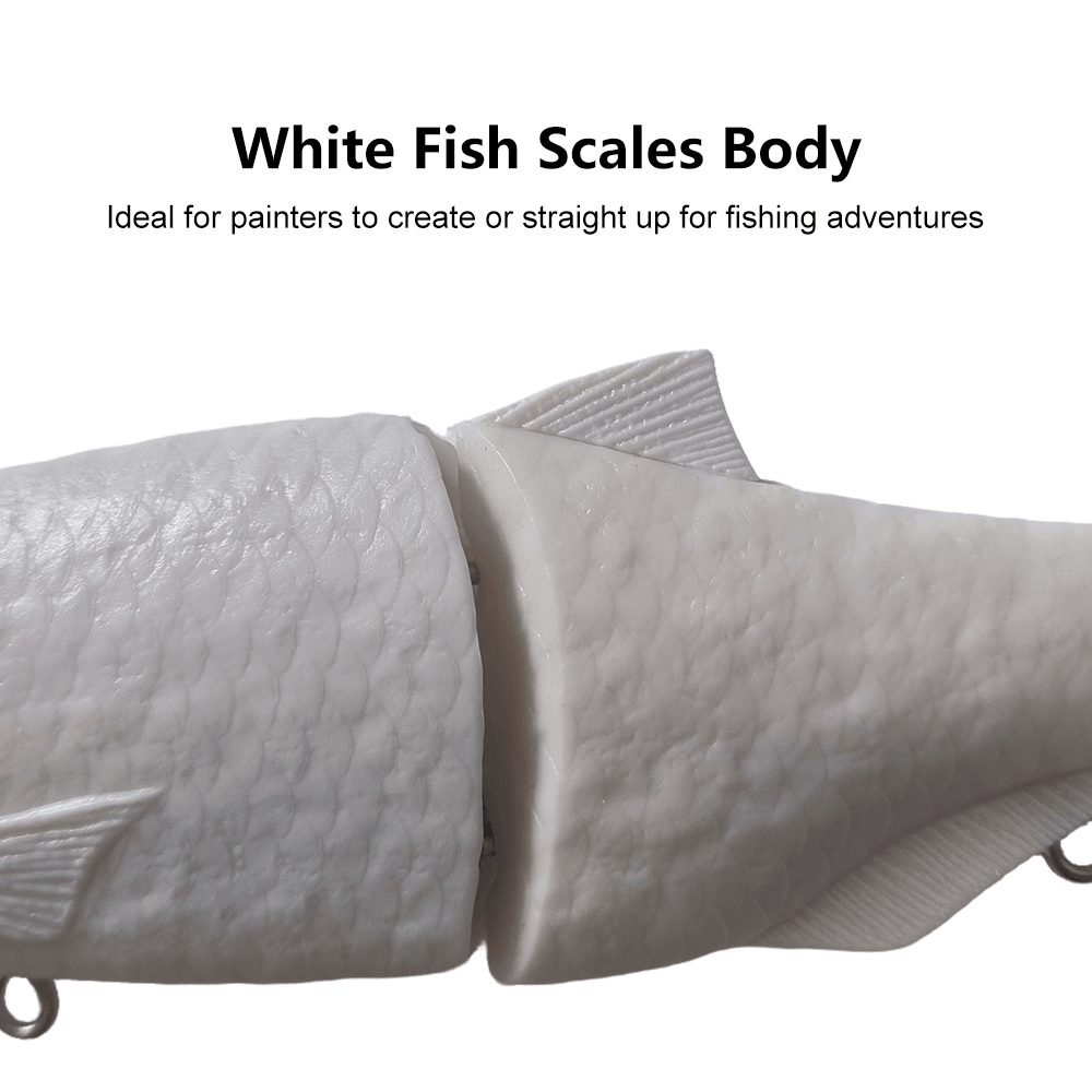 [5 PCS]6'' Shad Glide Bait Blanks With Hair Tail BL-093