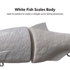 [5 PCS]6'' Shad Glide Bait Blanks With Hair Tail BL-093
