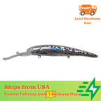 [10 PCS] [Foiled] Bandit Walleye Deep KO Unpainted Minnow Blanks BL-163-A