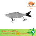 [5 PCS]6'' Shad Glide Bait Blanks With Hair Tail BL-093
