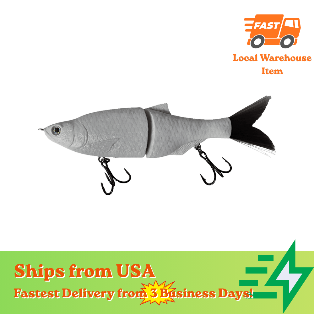 [5 PCS]6'' Shad Glide Bait Blanks With Hair Tail BL-093