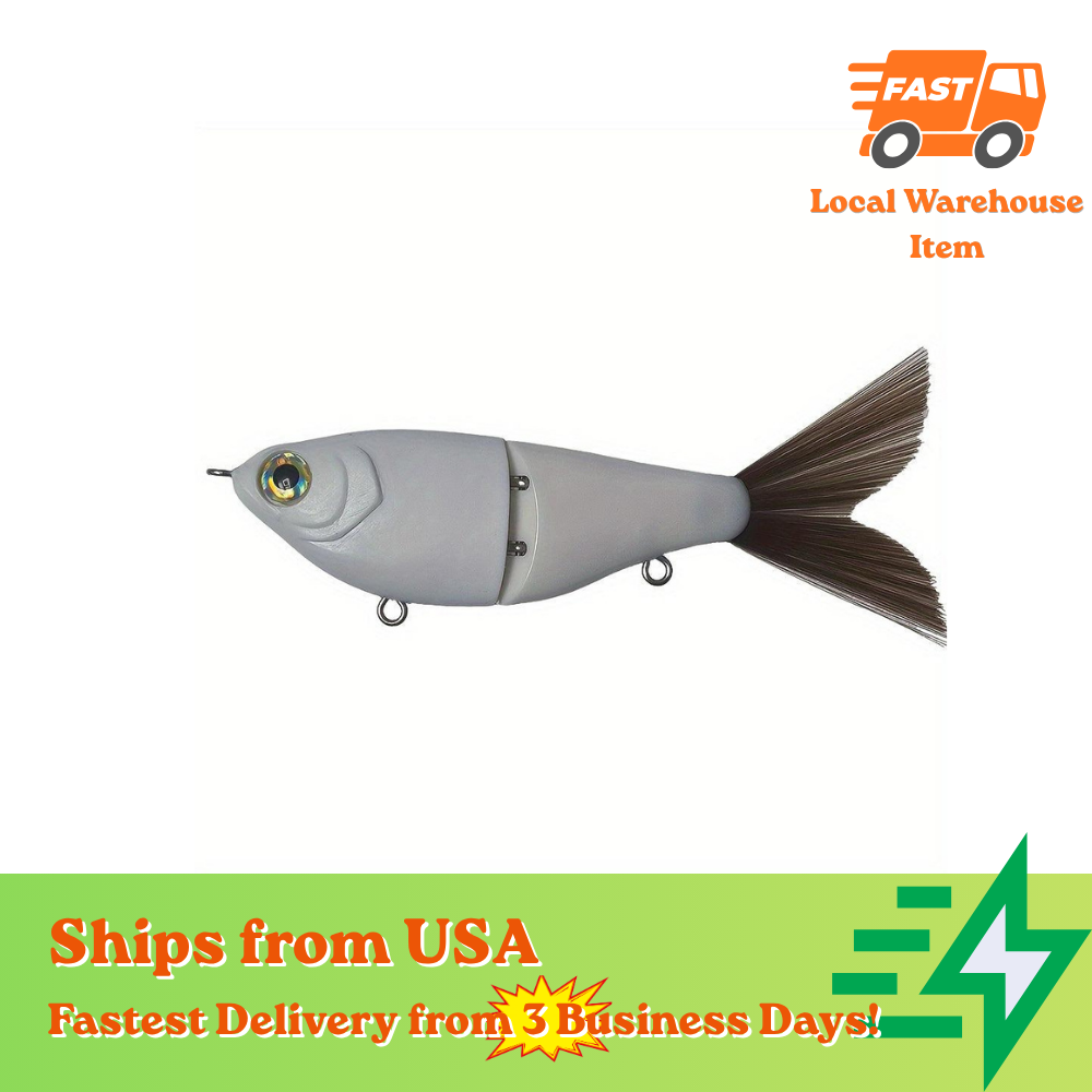 [10 PCS]5'' 2-section Wee Shad Glide Bait Blanks - Smooth Body BL-090
