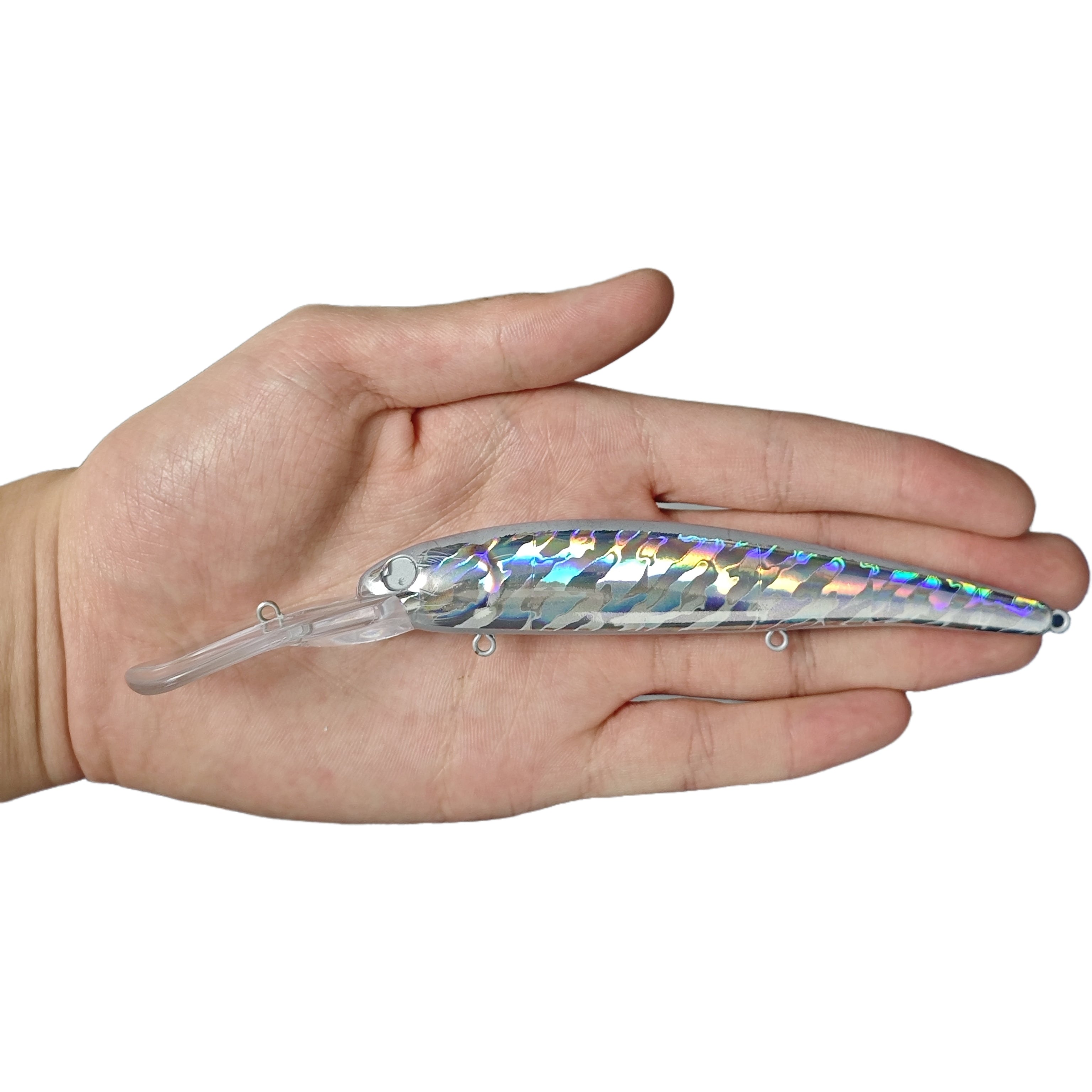 [10 PCS] [Foiled] Bandit Walleye Deep KO Unpainted Minnow Blanks BL-163-A